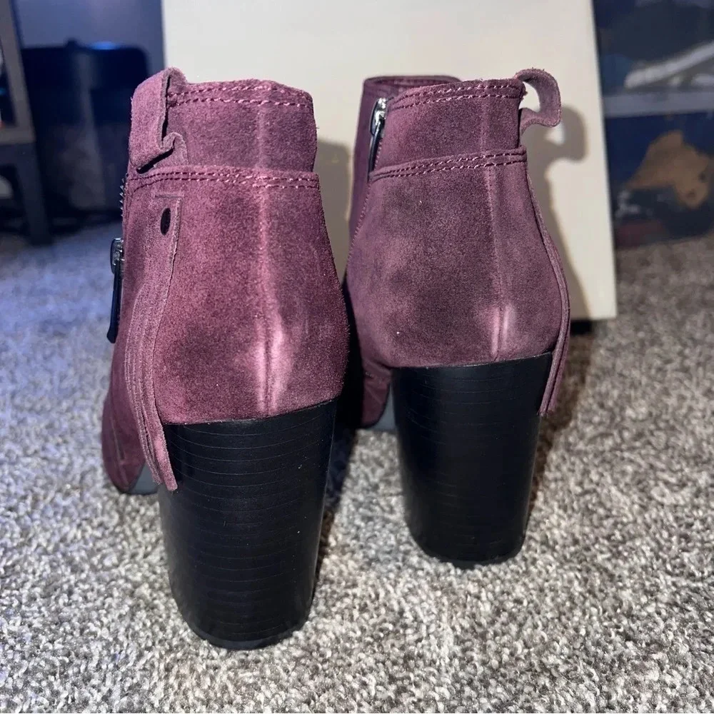 Mark Fisher Peep Toe Suede Booties Size 10M